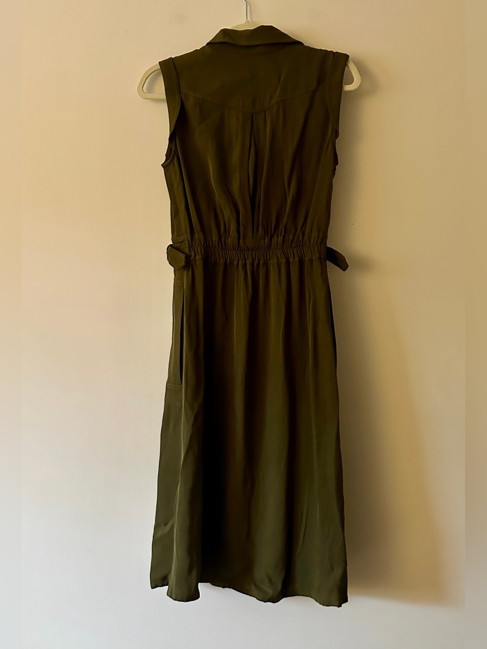 NWT Reiss Effie Sleeveless Utility Midi Dress - Picture 11 of 14